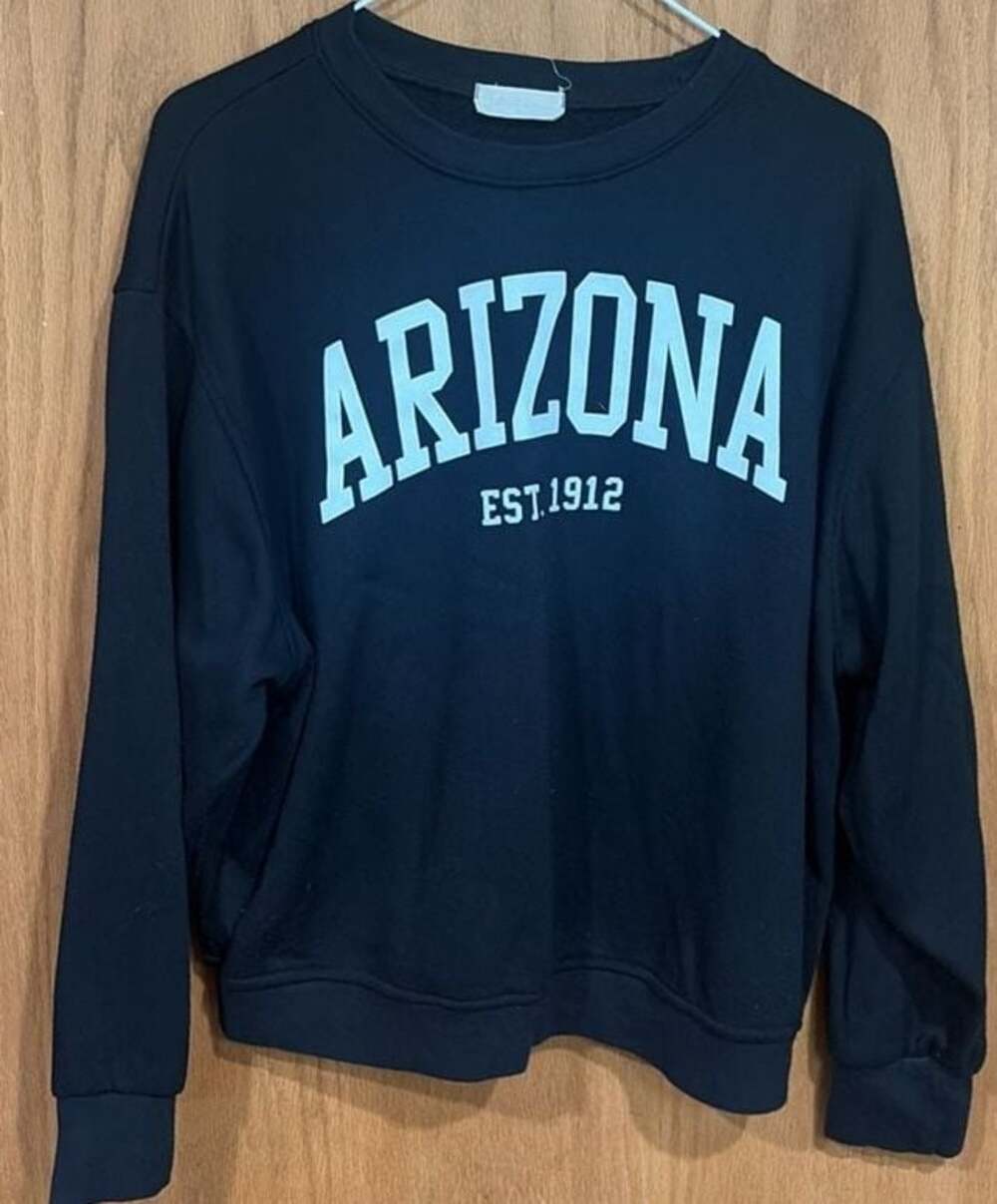 Alter'd State Arizona EST. 1912 Black Collegiate Crewneck Sweatshirt